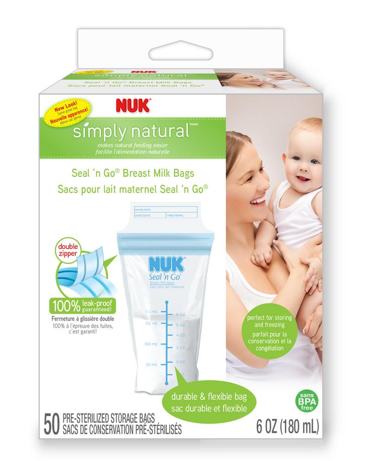NUK® Simply Natural™ Seal n’ Go® Breast Milk Bags Product Image 2 of 3