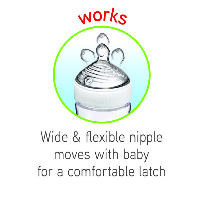 Medium Flow 2pk NUK Simply Natural Replacement Nipples