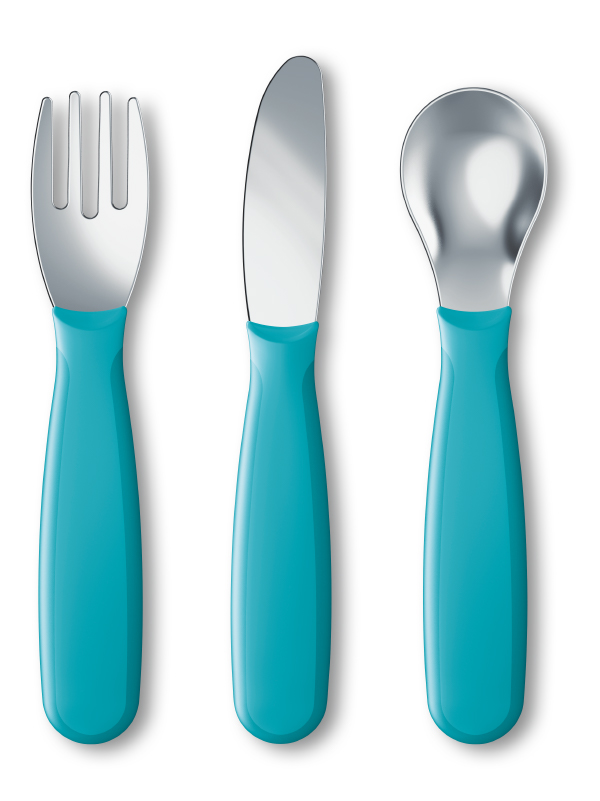 NUK® Kiddy Cutlery 3/pc Set Product Image 1 of 2
