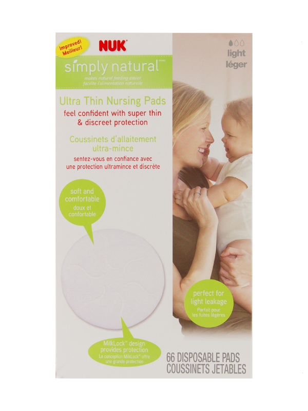 NUK® Simply Natural™ Ultra Thin Nursing Pads Product Image 1 of 4