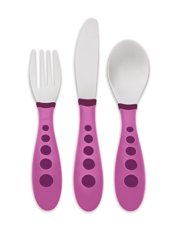 First Essentials™ by NUK® Kiddy Cutlery Fork, Knife & Spoon Set, Stainless Steel Product Image 3 of 3