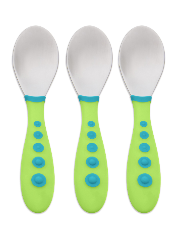 First Essentials™ by NUK® Kiddy Cutlery Spoons, 3PK, Stainless Steel Product Image 1 of 3