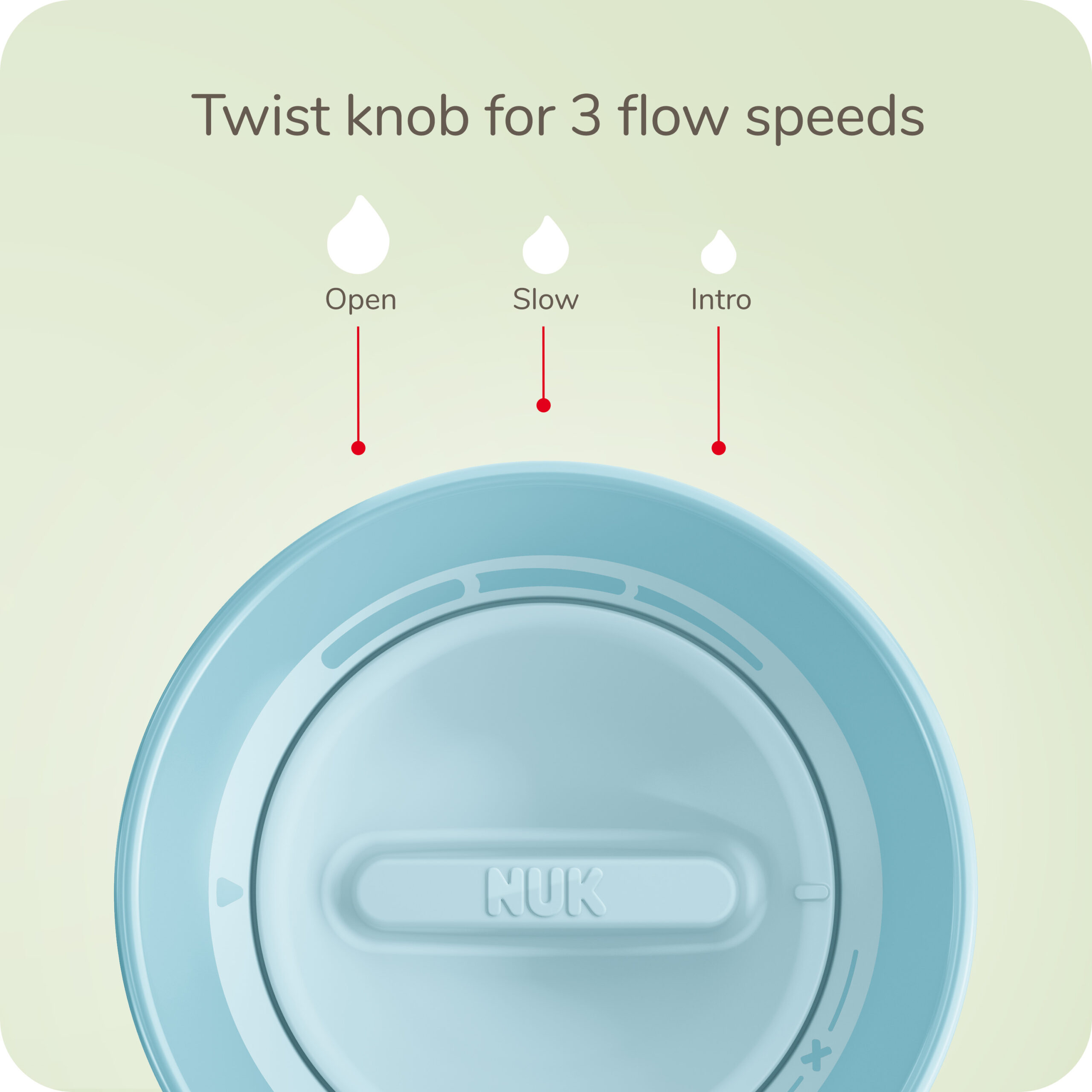 NUK® 360 Flow Control Cup, 7OZ, 1PK – Clouds Product Image 4 of 8