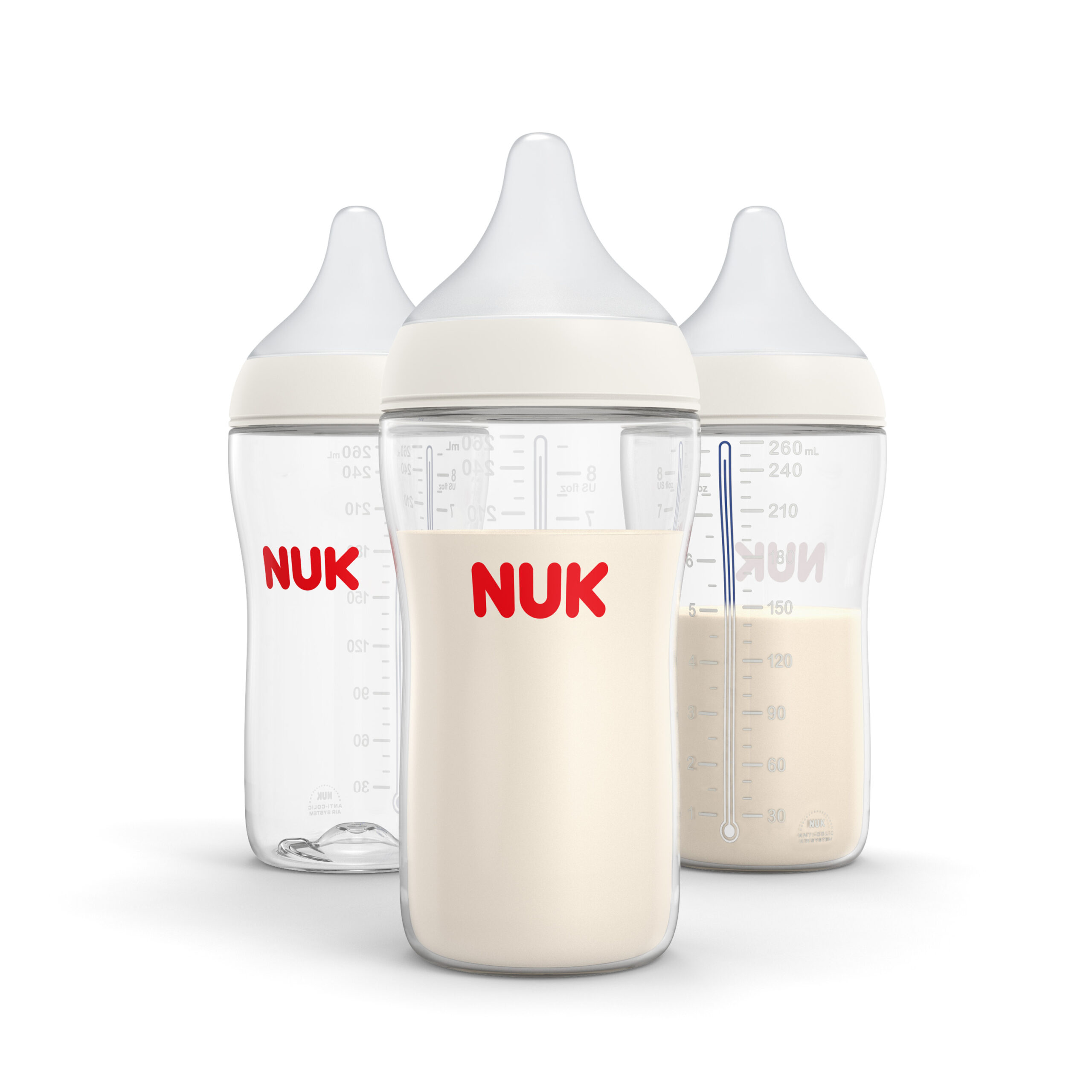 NUK® Perfect Match Bottle, 8oz, 3pk – Medium Flow Product Image 1 of 8