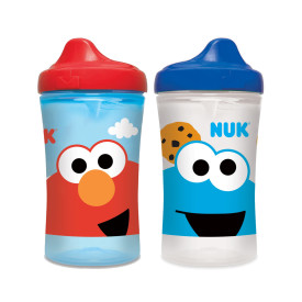 NUK&reg; Advanced Hard Spout Cup, Sesame Street, 10oz, 2pk – Elmo/Cookie (Tray) Product Image 1 of 3