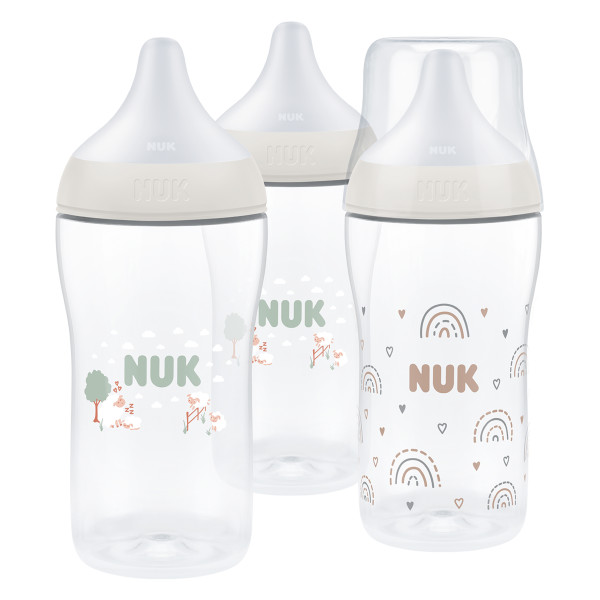 NUK Perfect Match Bottle, 9oz, 3pk – Rainbow/Sheep Product Image 1 of 6