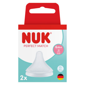 NUK Perfect Match Nipple, Flow Control, 2pk Product Image 8 of 8