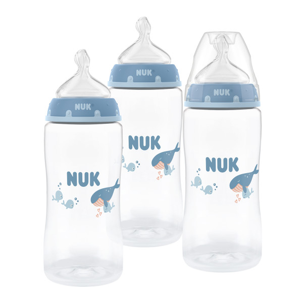 NUK First Choice Bottle, 10oz, 3pk – Whale Product Image 1 of 6