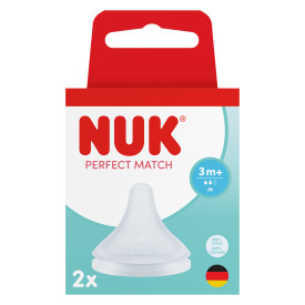 NUK Perfect Match Nipple, Medium Flow, 2pk Product Image 8 of 8