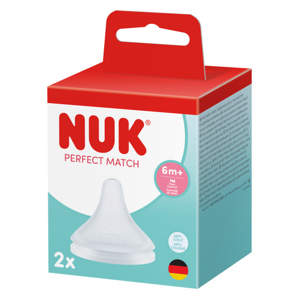 NUK Perfect Match Nipple, Flow Control, 2pk Product Image 7 of 8