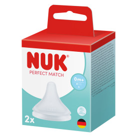 NUK Perfect Match Nipple, Slow Flow, 2pk Product Image 7 of 8